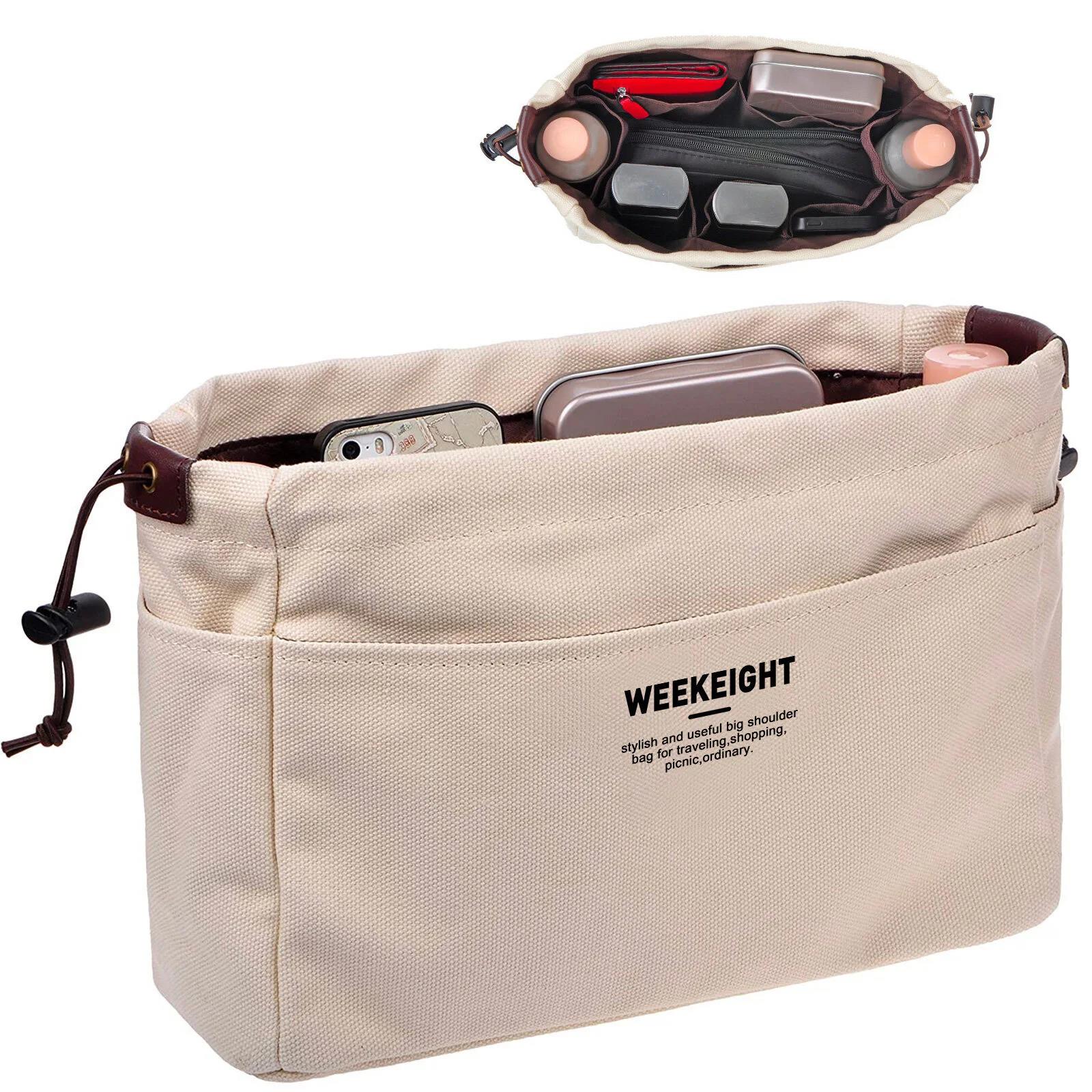 Handbag Organizers Sturdy Purse Insert Organizer Bag in Bag with Zipper (2 Size)