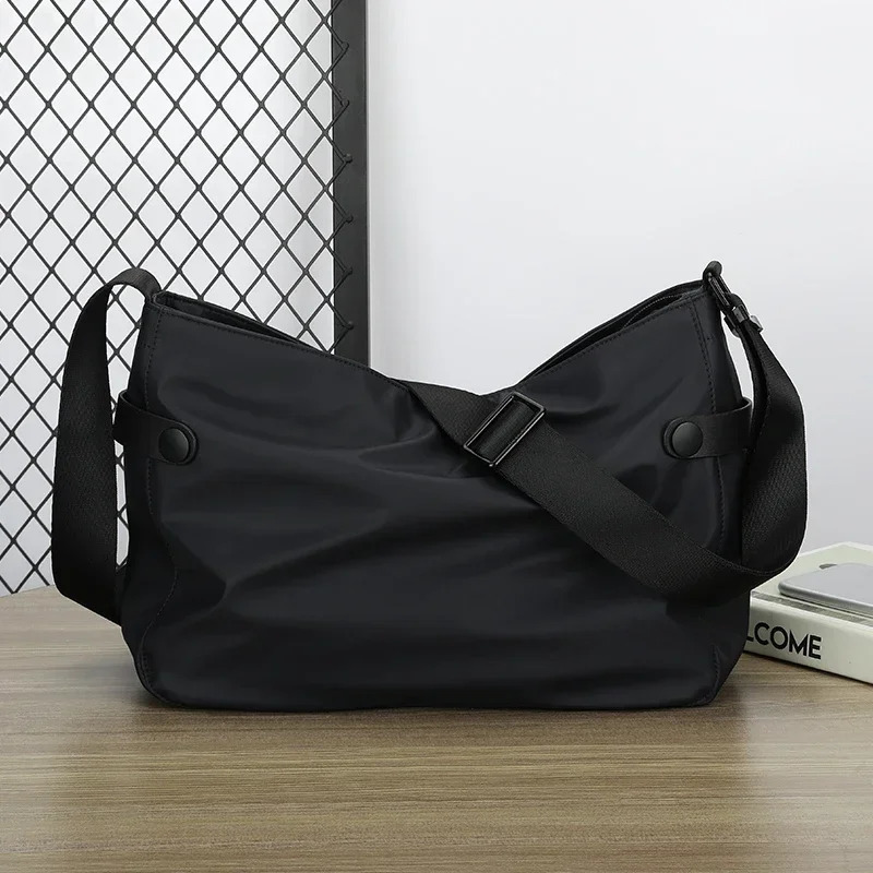 BJIAX Simple Shoulder Bag Men Small Crossbody Backpack Korean Version Casual Large Capacity Messenger 241106