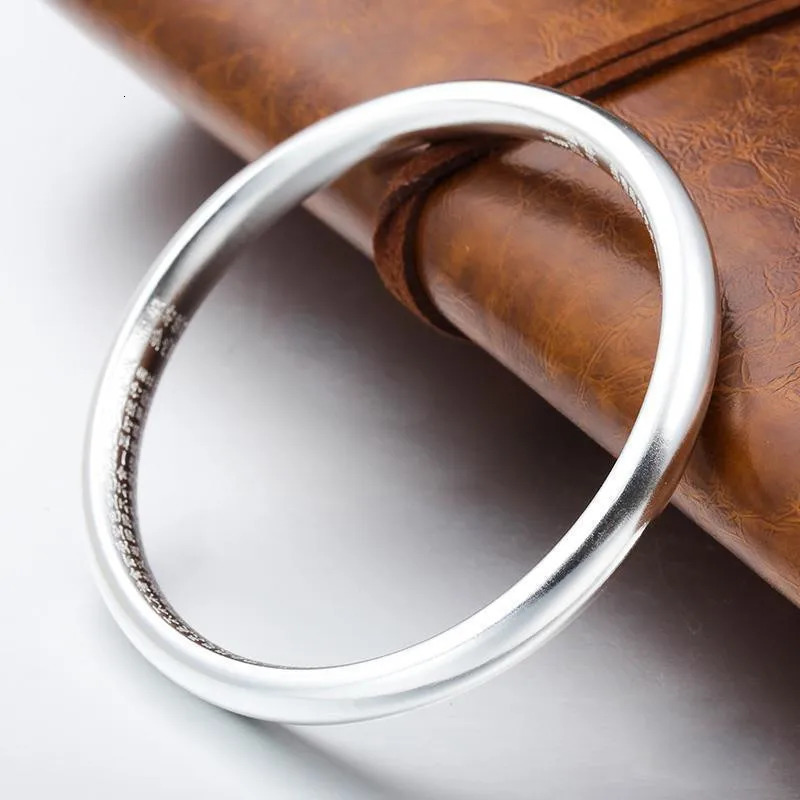 S999 Pure Silver Mens and Womens Bracelets Ancient Silver Gloss Matte Couple Fashion Jewelry Accessories Gifts 241107