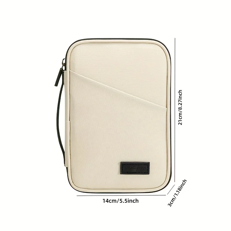 Anti-theft Brush Waterproof Portable Travel Passport Bag ID Bag High-grade PU Material Waterproof Passport Travel Organizer 2024