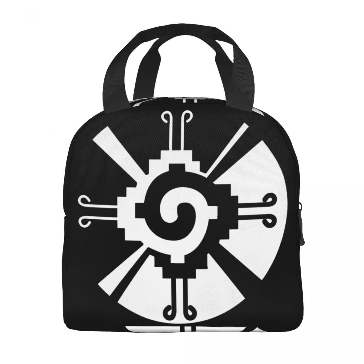 Hunab Ku Mayan Aztec Sacred Symbol Thermal Insulated Lunch Bag Women Resuable Lunch Container School Travel Storage Food Box