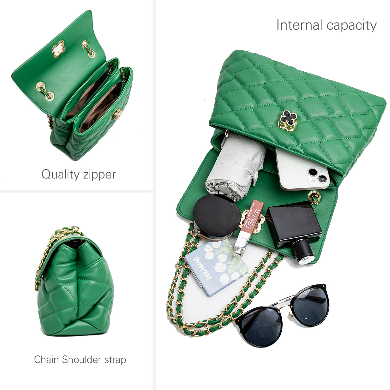 2023 new fashion mini purse and Tote Leather women's One shoulder Clutch chain women's purse