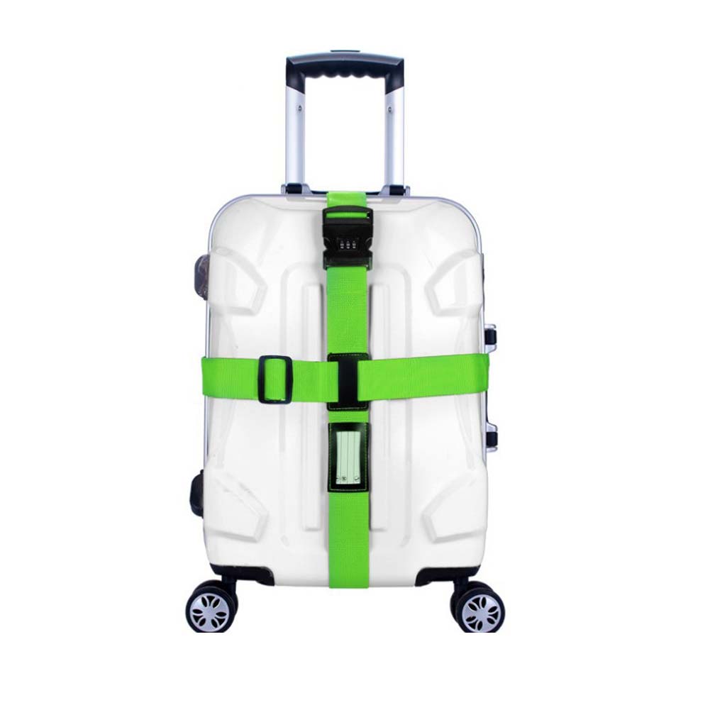 Baggage Belt Travel Top Quality Adjustable Luggage Suitcase Strap 3 Digits Password Lock Buckle Safe Belt Strap Baggage Belts