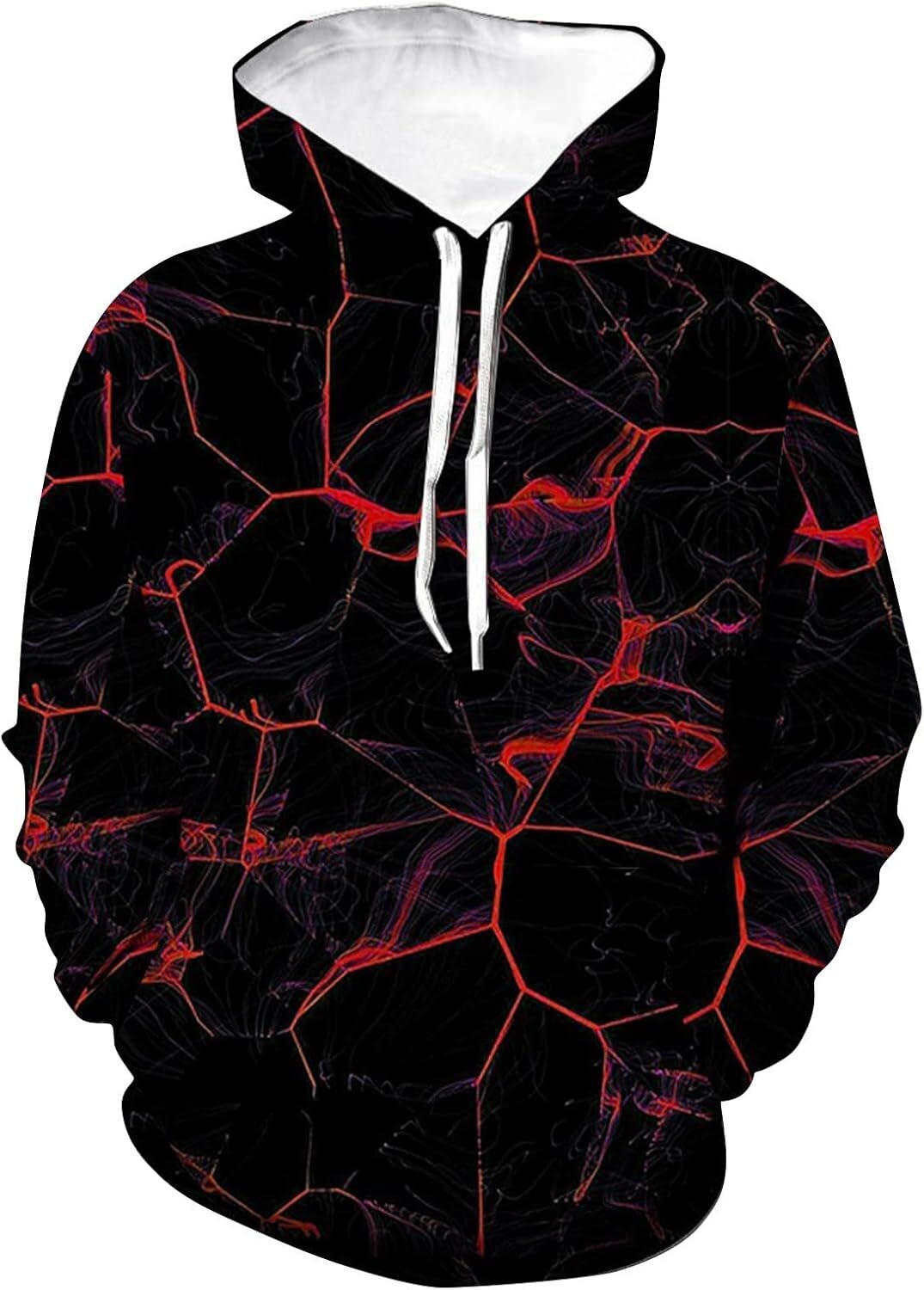 Hoodie for Mens Womens Tie Dye Hoodie Mens Personalized Casual 3D Printed Long Sleeve Pullover Loose Drawstring Hoodie Top Graphic Trendy black patter