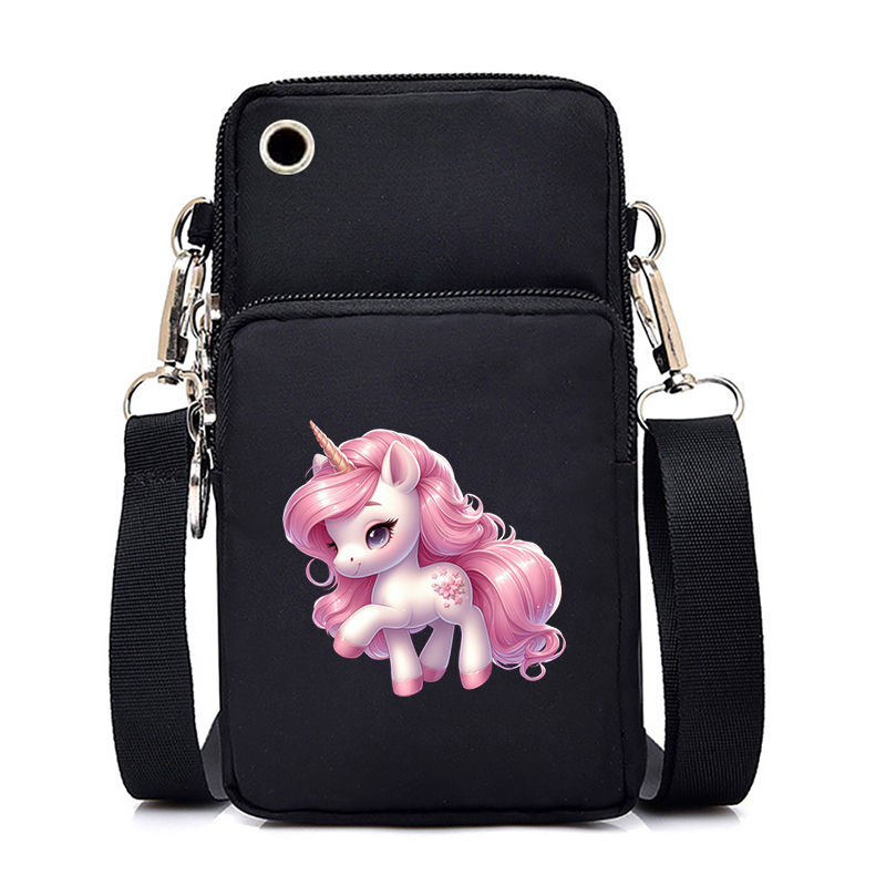 Designer Bag Cell Phone Bags Women Cartoon Unicorn 26 Alphabet Fashion Portable Small Outdoor Sports Arm Shoulder Crossbody Bag