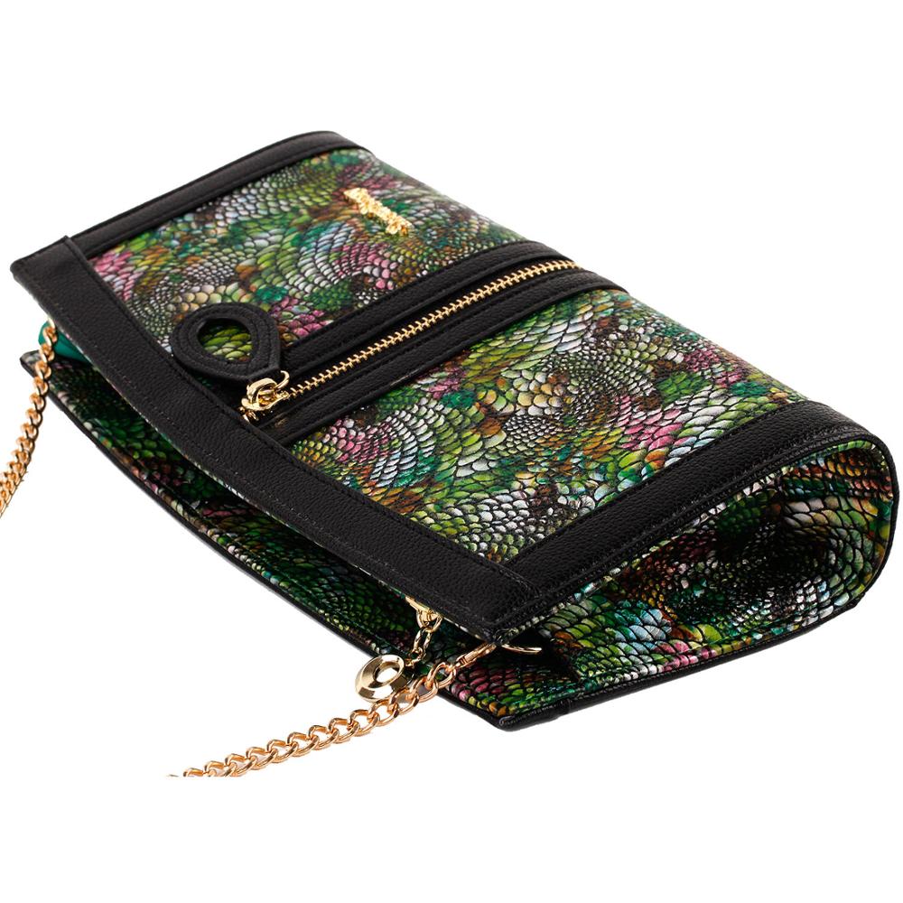 FB90021 Show Story Women's Girls Punk Zipper Design Fashion Outdoor Evening Clutch Handbag Bag