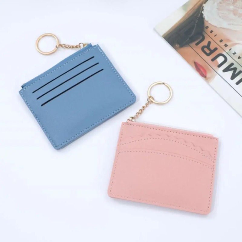 Fashion Large-capacity Leather Card Bag Zipper Money Multi-card Slot Coin Purse