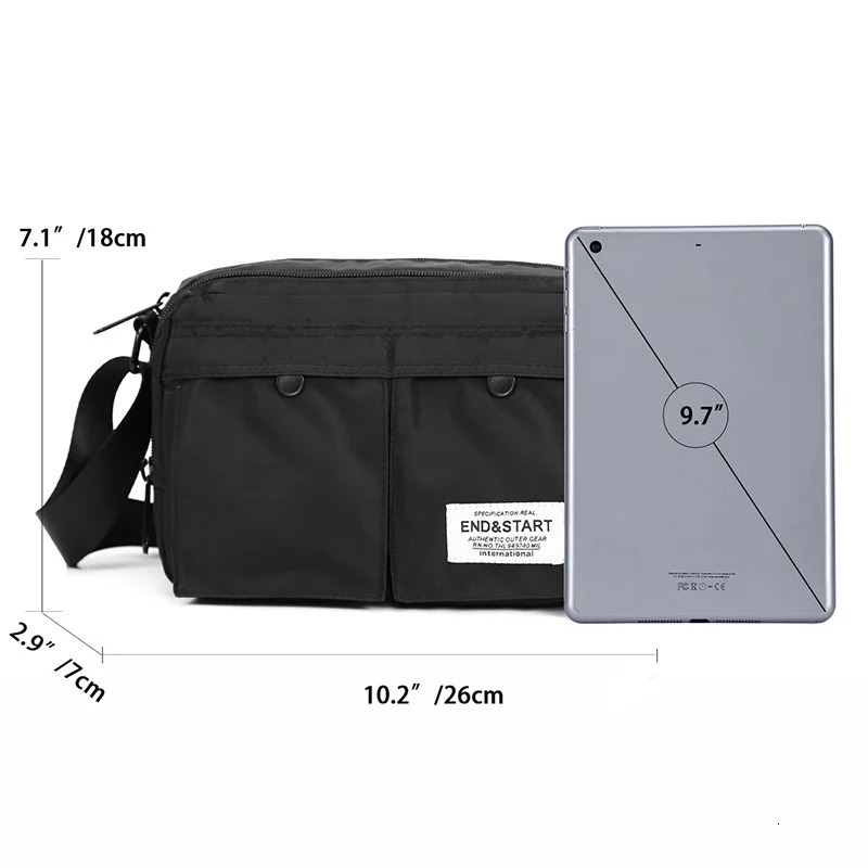 Men Handbag Chest Bag Japanese Style Fashion Messenger Nylon Cloth Single Shouler Waterproof Crossbody Casual 241106