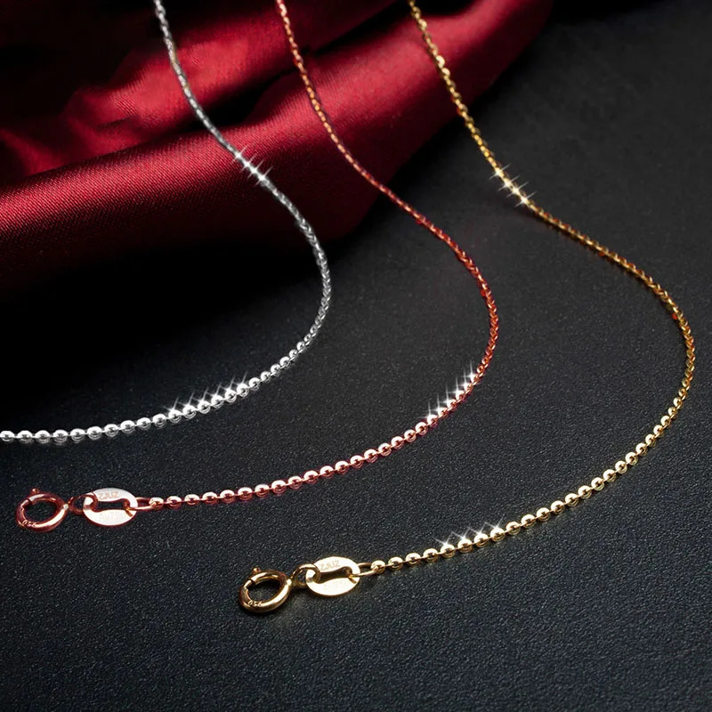 XF800 Real 18K gold ankle exquisite jewelry pure AU750 adjustable chain yellow white rose gold womens gift J501 241107