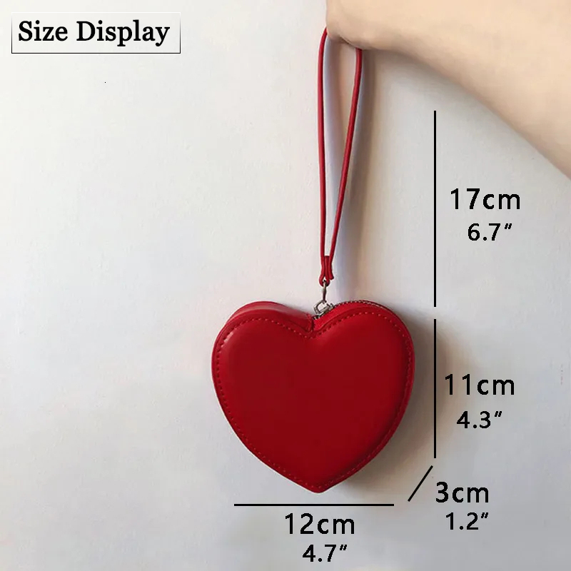 Heart bag coin wallet cute children's handbag designer girl wallet