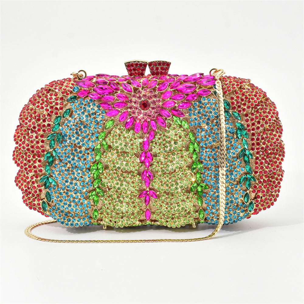 Latest Womens Handbags and Purses Clutch Evening Bag Rhinestone Bag Metallic Diamonds Bridal Party Luxury Bridal Wedding Party