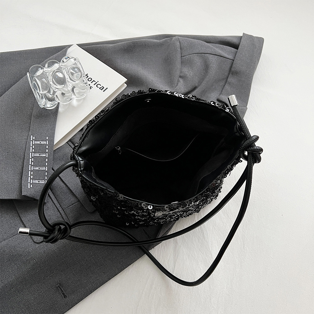 Women Shining Glitter Evening Clutch Bag Luxury Designer Purses and Handbag Silver Shoulder Hobo Bags For Wedding Party Satchel