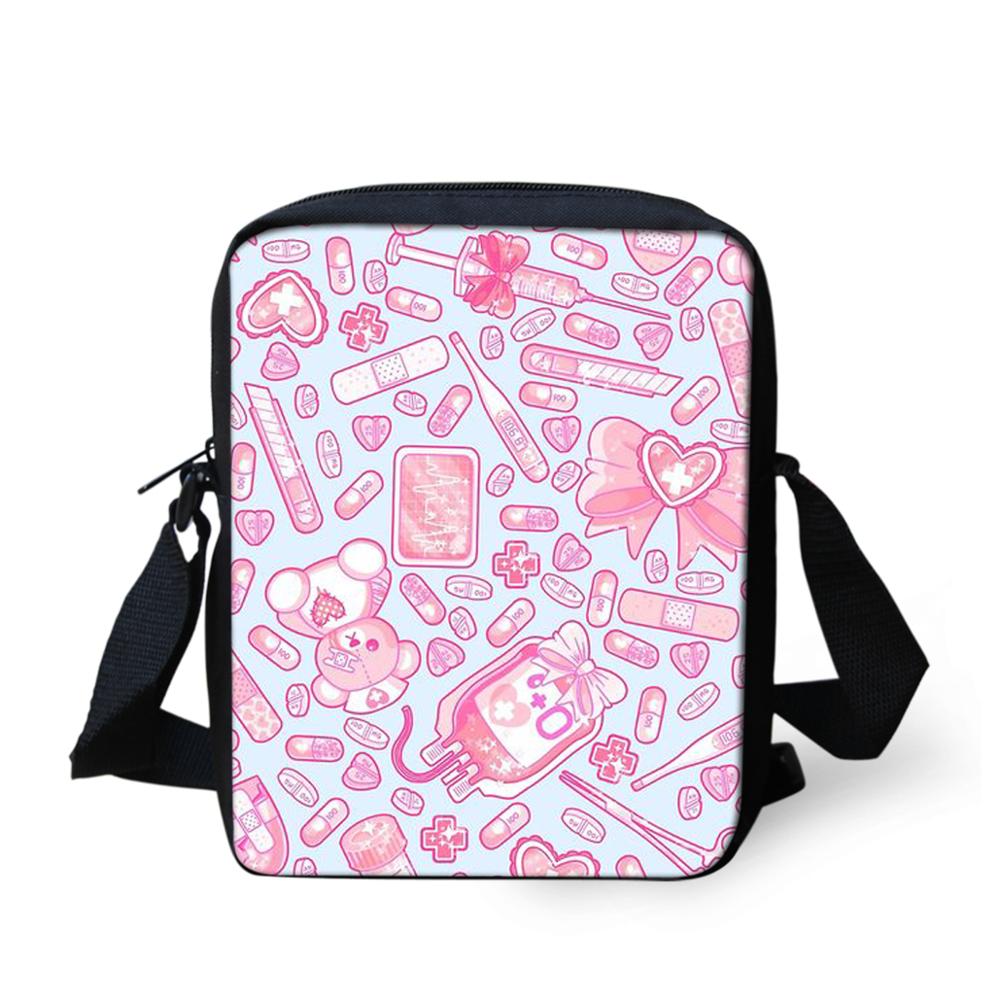 Nurse Child Shoulder School Square Messenger Bag Animal Kids Crossbody Schoolbag For Girls Book Bags Mochila Infantil