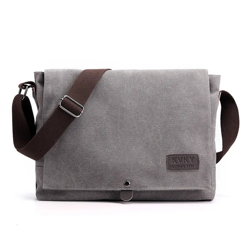 Canvas Messenger Bags Men Crossbody Shoulder Bag Mens Cross Body Multi Function High Capacity Outdoor Traver Male 241106