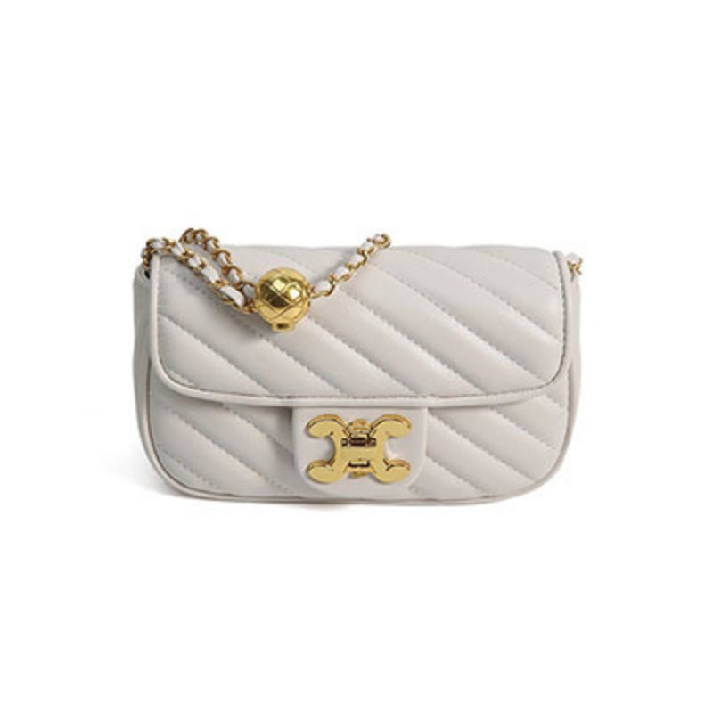 Women's Shoulder Bag Green Field Grid Small Chain Single Shoulder Crossbody Bag for Women Purses and Handbags