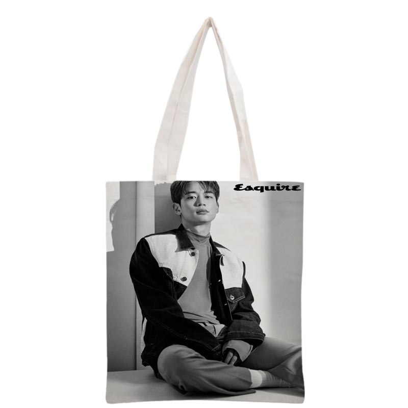 SHINee Choi Minho Handbag Korea-Pop printing canvas tote bag Reusable Foldable Canvas Women Bags 30x35cm custom your image