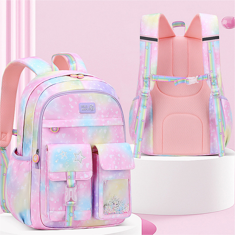 Cute Children School Backpack For Girls Waterproof School Bag Princess Students Backpack Teenager Schoolbag