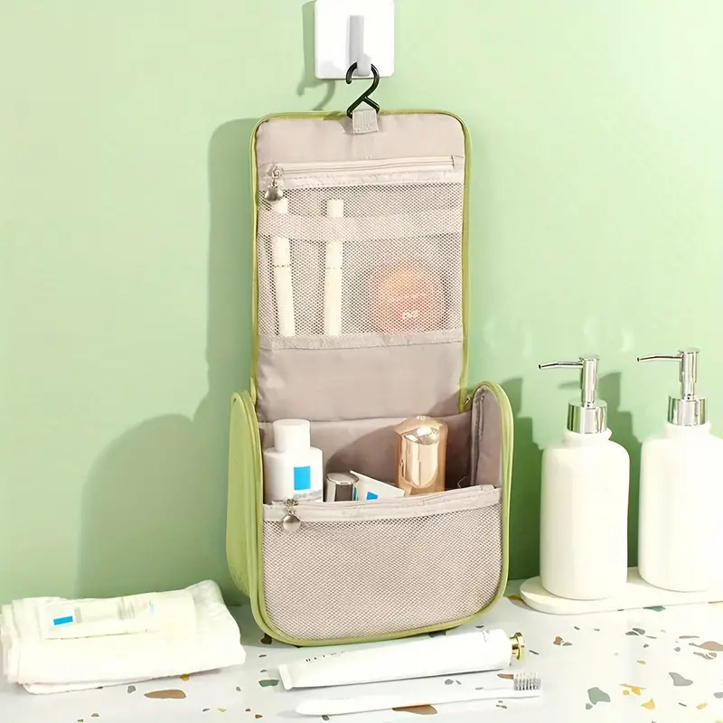 Pleated Cute Cloud Makeup Bag Floral Cosmetic Bag Fashion Cosmetics Case Hanger Toiletry Bag Portable Makeup Pouch