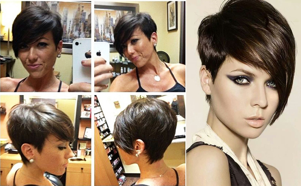 raw indian wigs hd lace Pixie Cut lace Wigs 13x4 hd transparent lace front Human Hair Short Cut Bob Wig Side Part Pixie HairCut Wigs Glueless lace fro