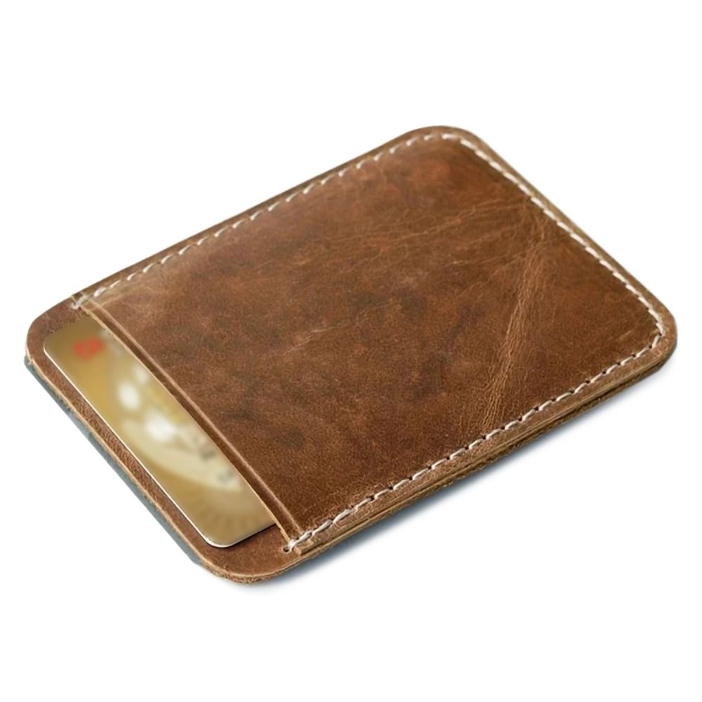 Fashion Leather Money Clip Mini Wallet Men Credit Card Slot Slim Bills Metal Cash Clamp for Man Billfold Holder Money Bag