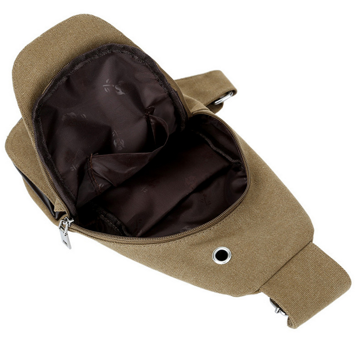 NEW Chest Pack Travel By Walking Military Messenger Bag Canvas Bag For Men Chest Sling Pack One Single Shoulder Man