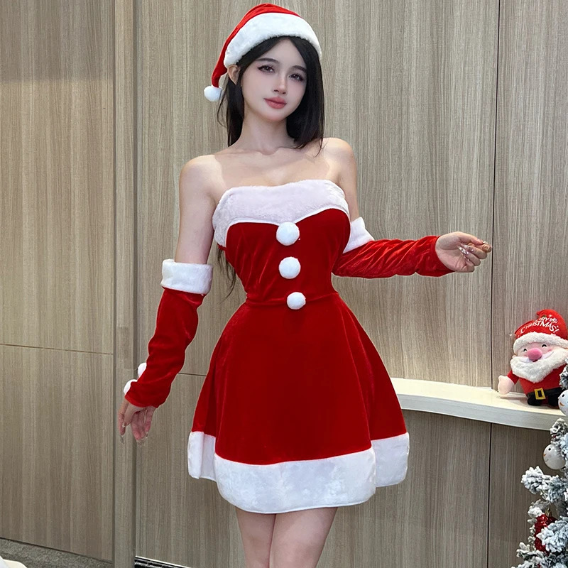 Christmas Dress 2025 Womens Clothing Sexy Party Skirt Womens Clothing Performance Nightclub Bar Clothing Mini Dress Women 241106