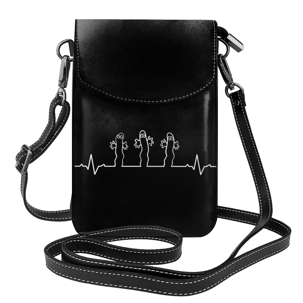 Muumi Shoulder Bag March Of The Hattifatterna Leather Bag Mini Trend Women Bags Travel Pattern Student Multifunction Purse