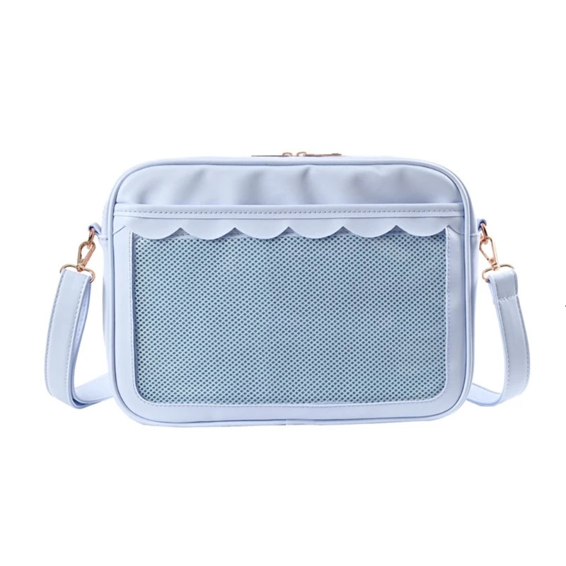 Japanese womens shoulder bag PU Itabag transparent bag JK handbag Ita bag cross bag 241106