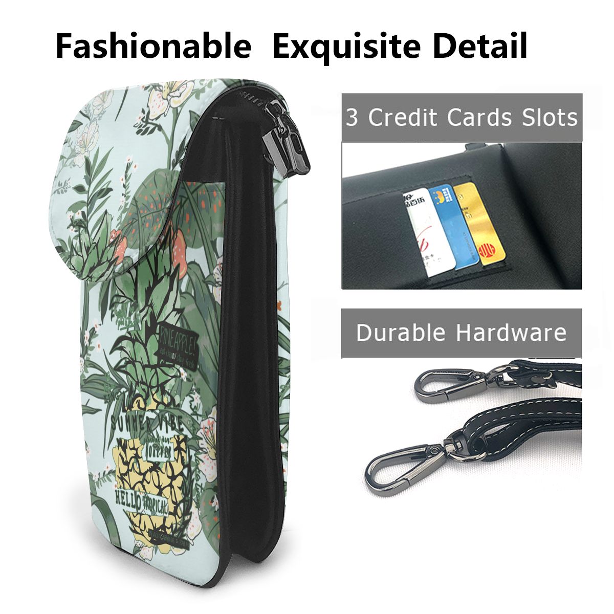 Luxury Bag For Women Sale Tropical Plants Handbags Fashion Women Leather Messenger Shoulder Daily Designer Female Crossbody Bag