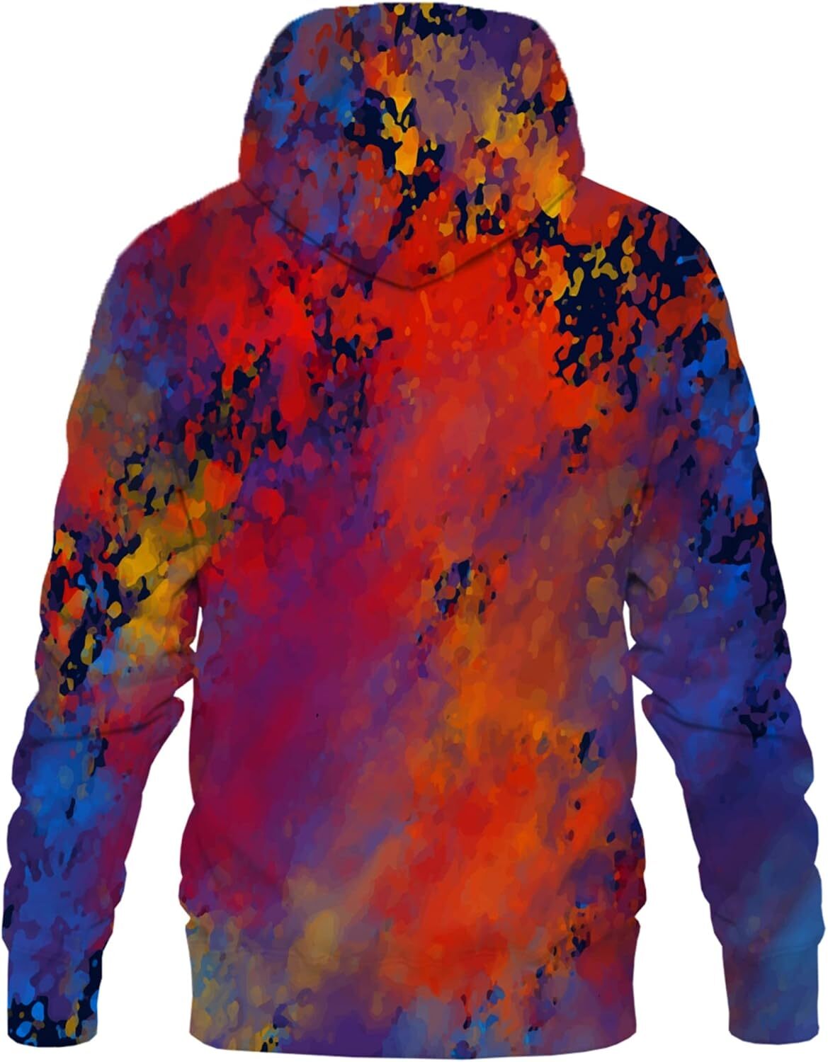 Hoodie for Mens Womens Unisex Mens Novelty Hoodies 3D Fashion Digital Print Pullover Hooded Sweatshirts with Pockets Graphic Trendy red pattern