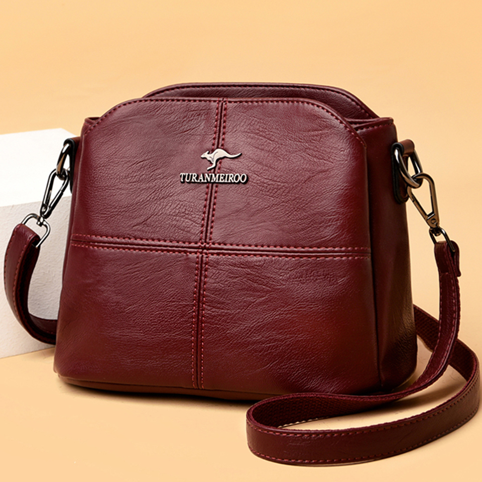 Purses and Handbags Luxury Designer Women's Bag Pu Leather Shoulder Bags for Women 2024 Ladies Hand Crossbody Bag Sac A Main New