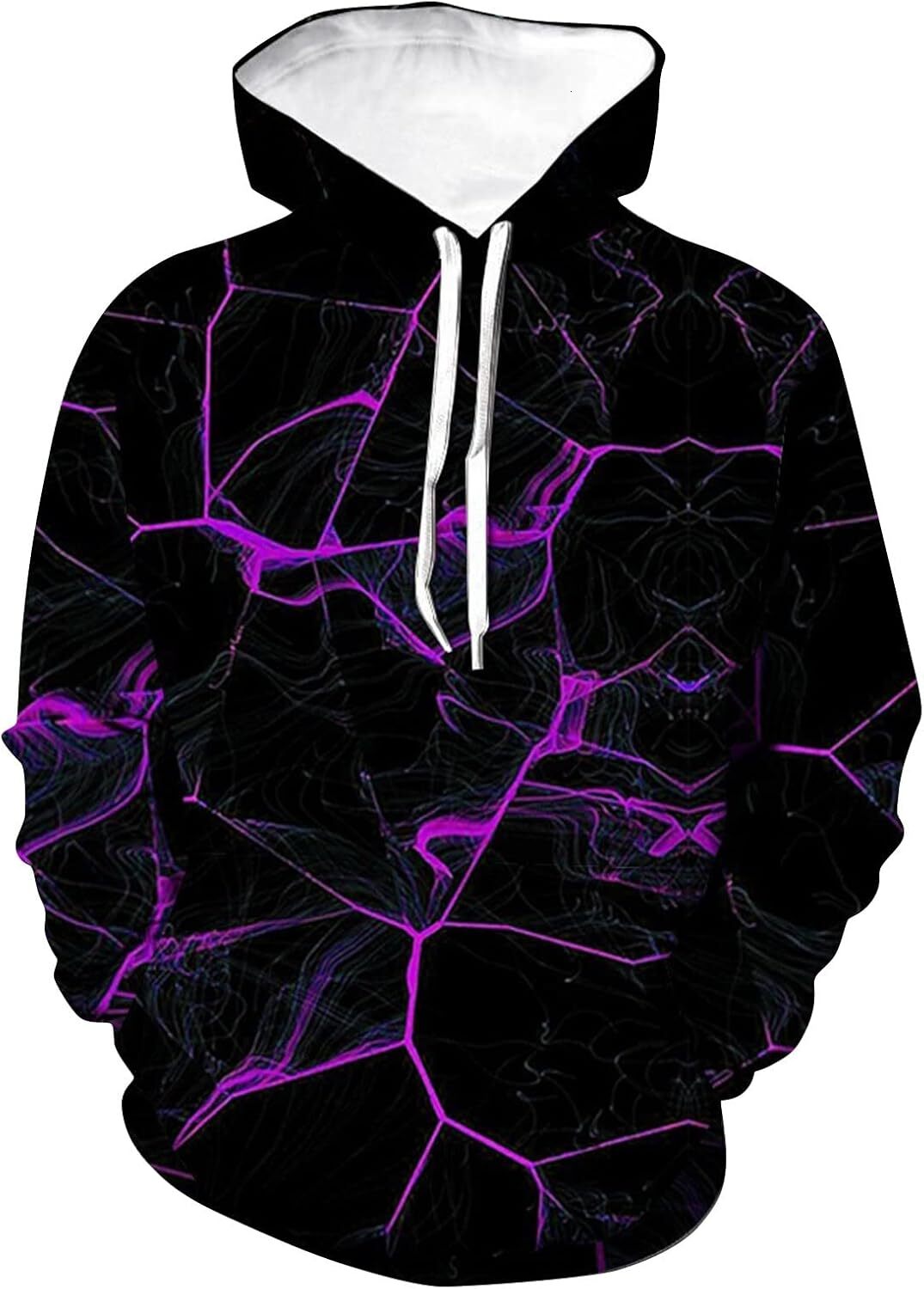 Hoodie for Mens Womens Tie Dye Hoodie Mens Personalized Casual 3D Printed Long Sleeve Pullover Loose Drawstring Hoodie Top Graphic Trendy black patter