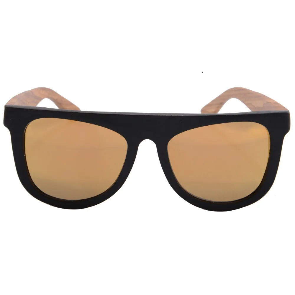 Retro wooden sunglasses polarized sunglasses ebony glass womens round shadow box glass cloth 6002 241106