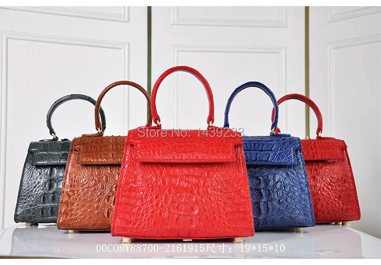 100% genuine crocodile skin leather women handbag, Crocodile Skin Small Size Women Shoulder /Cross Body Bag