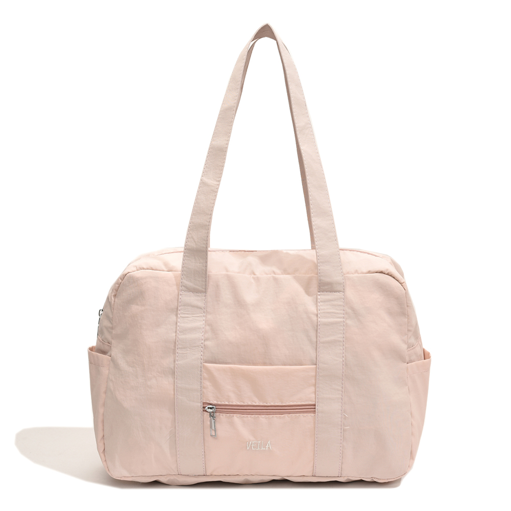 Unisex Everyday Overnight Bag Oxford Cloth Travel Carry-On Handbag Solid Color Lightweight Tote Handbag Outdoor Short Trip Bag