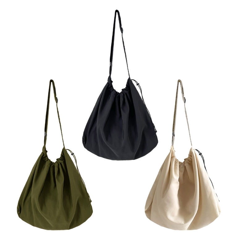Fashion Crossbody Bag Drawstring Bag Lady Purse Casual Shoulder Bag