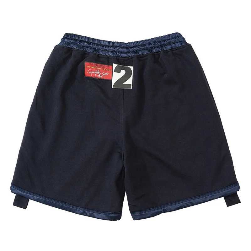 Men's Shorts Summer RRR123 Shorts Satin Side Webbing Loose Casual Pants High Quality 1 1 Sport Drawstring Shorts Mens And Womens J240402