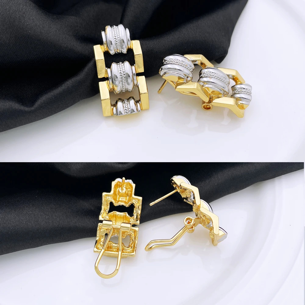 High quality jewelry set suitable for women Dubai Nigeria parties jewelry necklaces earrings bracelets and rings wedding party gifts 241106