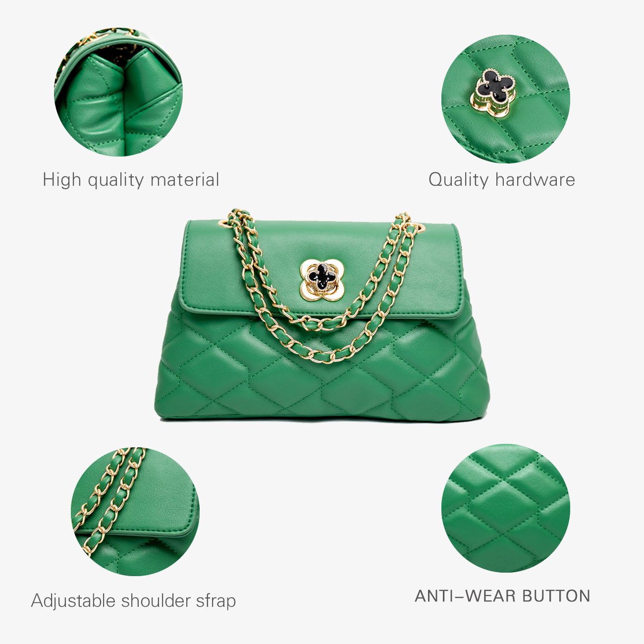 2023 new fashion mini purse and Tote Leather women's One shoulder Clutch chain women's purse