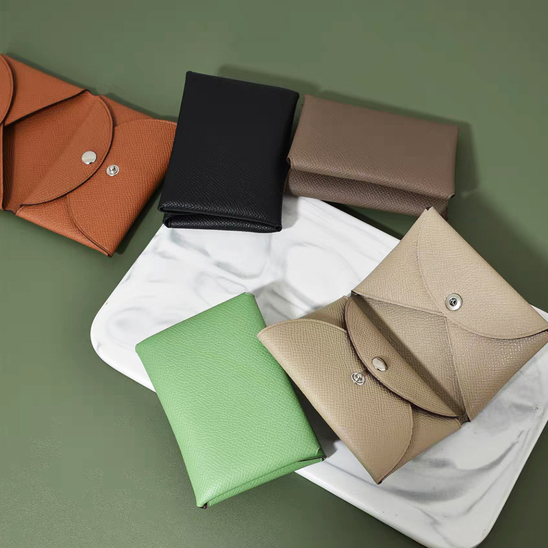 Genuine Leather Wallet Luxury Brand Card Wallet Woman Fashion Credit Card Holder Business Pillow Coin Purse Casual Coin Case