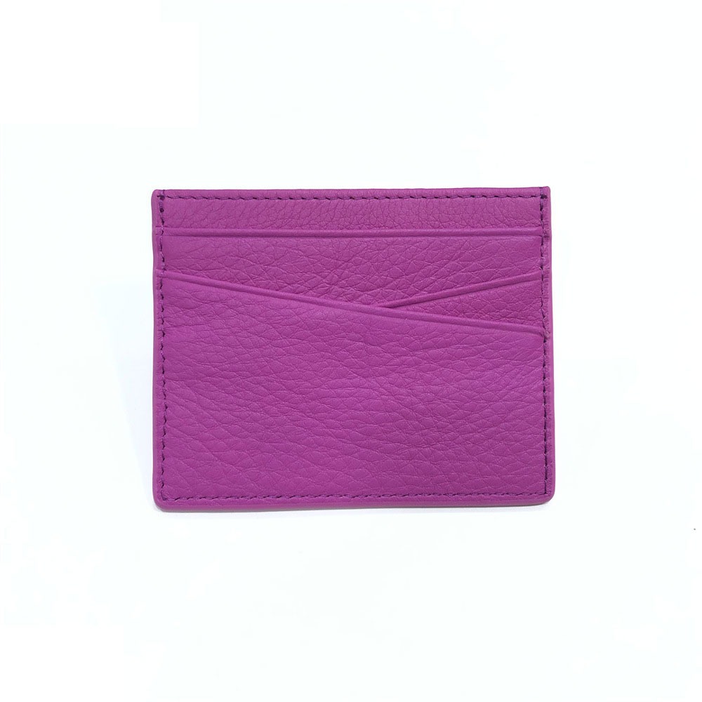 Luxury Genuine Leather Card Holder Fashion Thin Soft Thin Card Holder Slim Oil Edge Inclined Card Slot Bag