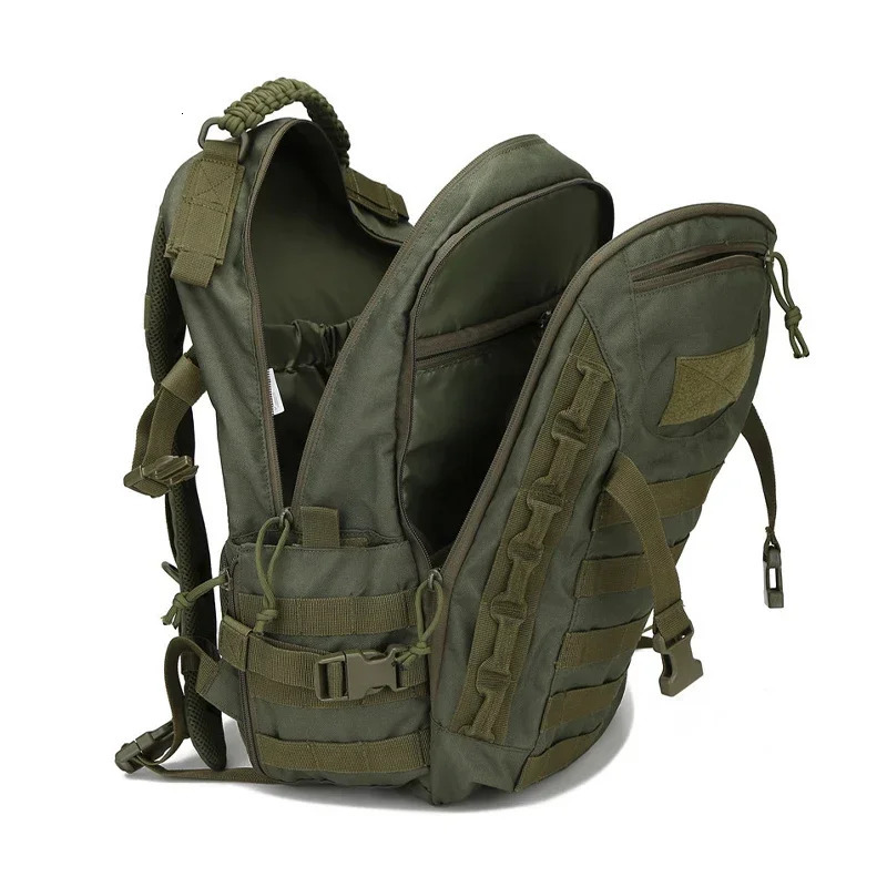 Army Green Backpack Travel Camping Bag Accessories Nylon Outdoor Sports Fishing School Bag Hiking Hunting Mens Bag 241106