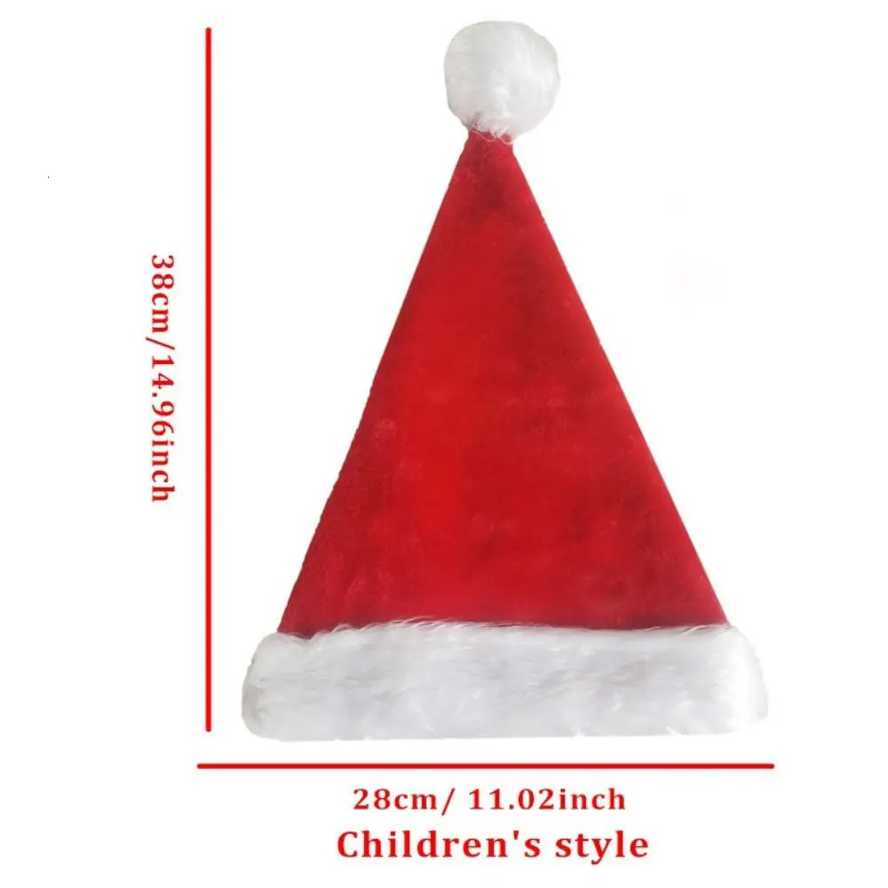 Christmas hat with LED lights plush glowing Christmas hat Christmas hat 241106