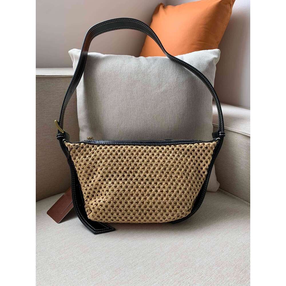 OLOEY Women's Weave Messenger Bag Hollow Out Fashion Female Single Shoulder Bags