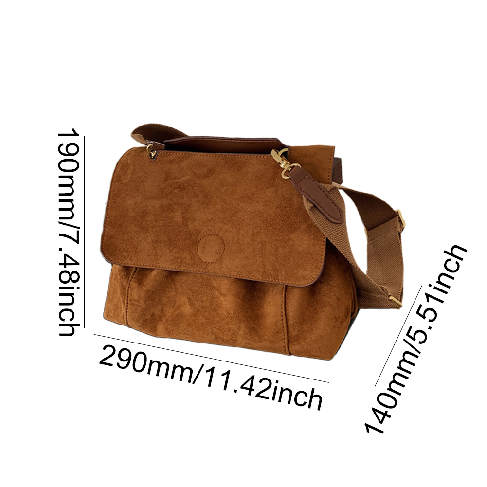 Women Versatile Sling Bag Large Capacity Daily Shoulder Purse Solid Color Casual Crossbody Bag Ladies Commute Bag