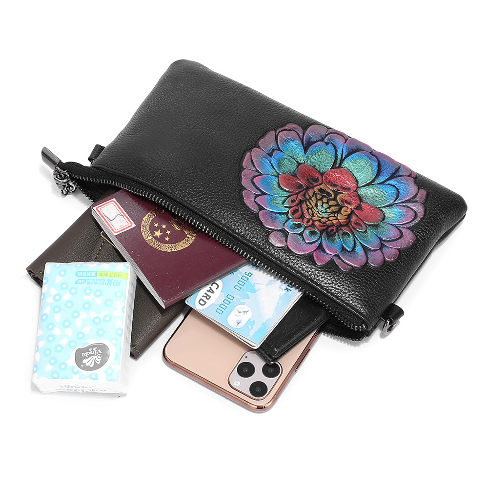 SOUTH GOOSE 100% Genuine Leather Women Messenger Bag Luxury Female Shoulder Bag Envelope Clutch Bag Crossbody Bag Purse For Lady