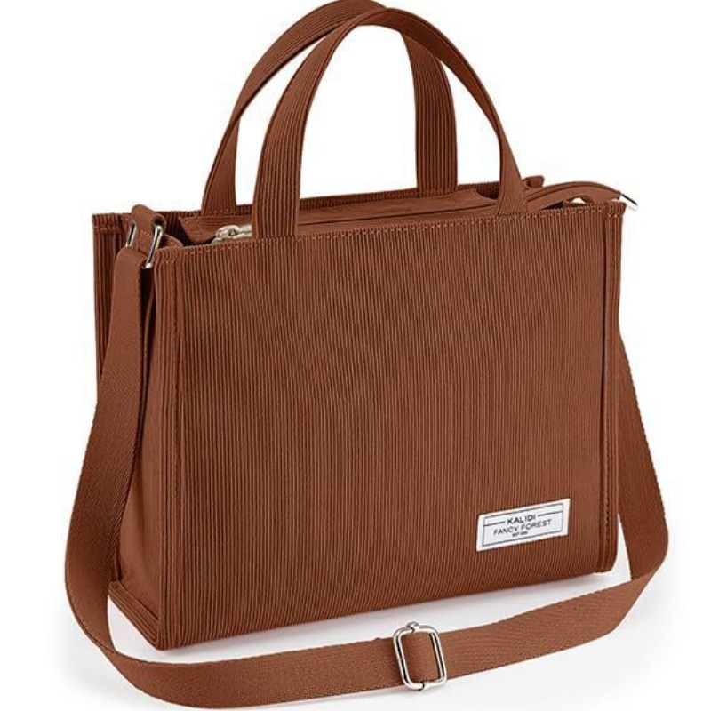 Luxury Designer Handbag Corduroy Ladies Bag 2024 New Trend Single Shoulder Bags Solid Color Buckle Messenger Bags