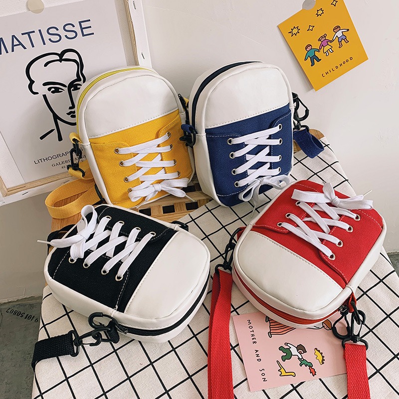 Women Shoulder Bag Fashion Canvas Crossbody Bags Personality Shoes Shape Messenger Purse Funny Handbag Luxury Designer 2024 New