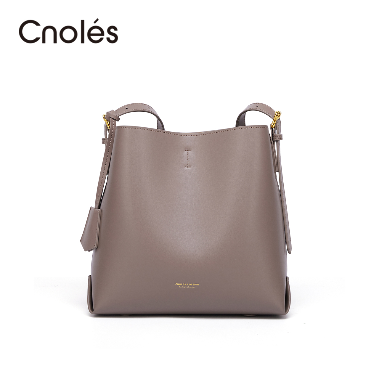 Cnoles Women Soft Bucket Bag Shoulder Bag Fashion Ladies Leather Female Luxury Crossbody Bags