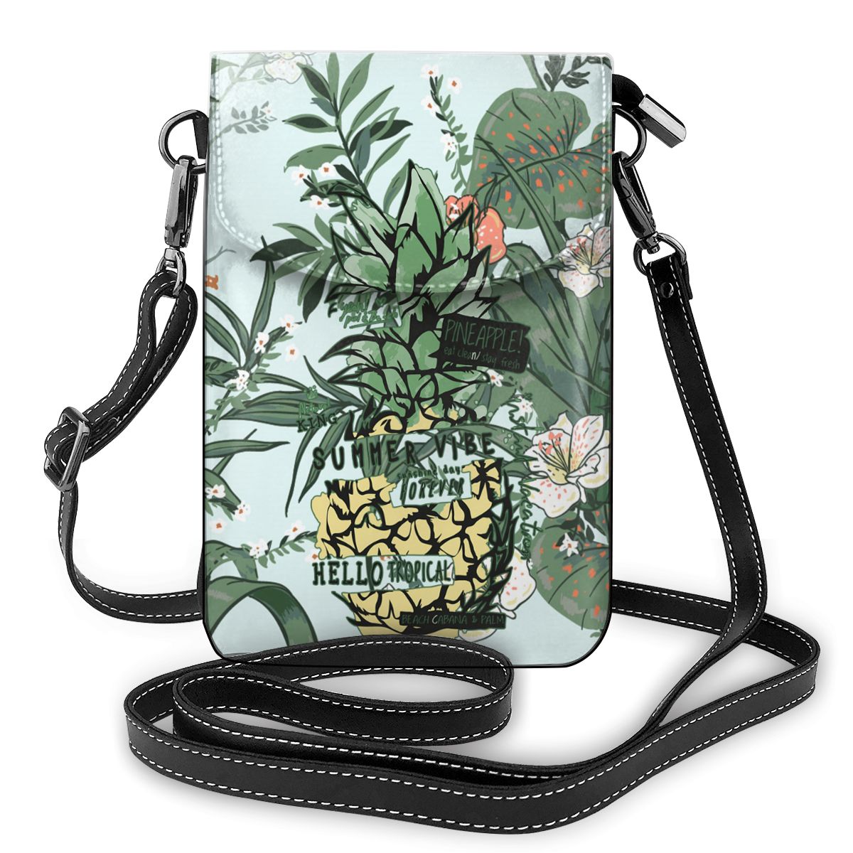 Luxury Bag For Women Sale Tropical Plants Handbags Fashion Women Leather Messenger Shoulder Daily Designer Female Crossbody Bag
